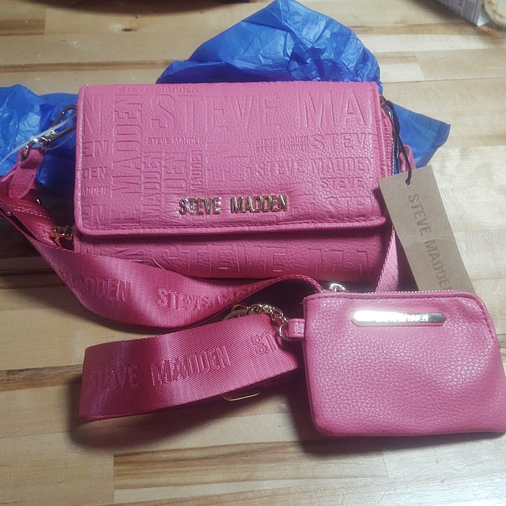 Steve Madden Raspberry (Pink) "BLaurie" Crossbody Bag!